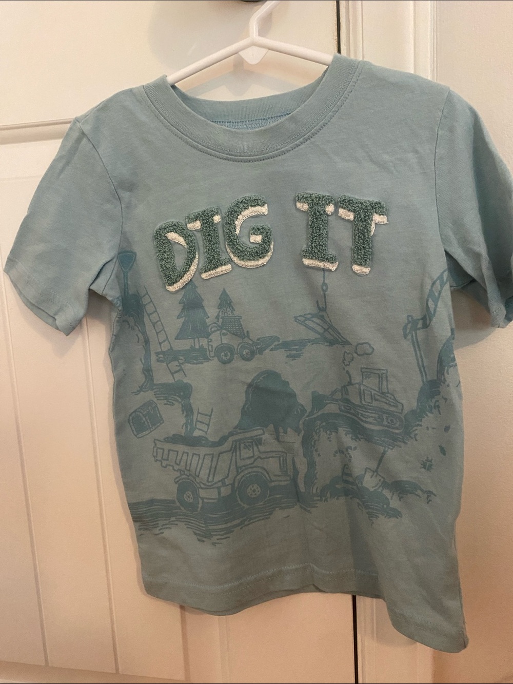 Carter's Light Blue 'Dig It' Construction Tee